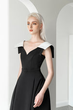 WHITE SHOULDER DRESS