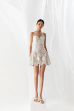 Scallop Lace Mini Dress