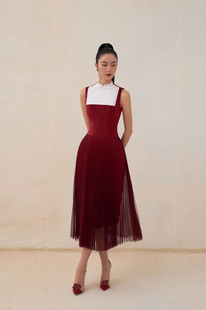 Alula Dress Bordeaux