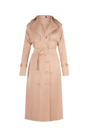 SILK TRENCH COAT