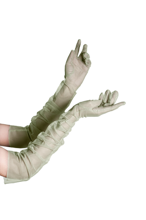 
            
                Load image into Gallery viewer, Mint Tule Gloves
            
        