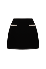 BEADED MINI SKIRT