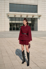 Bordeaux Cape Blazer