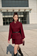 Bordeaux Cape Blazer