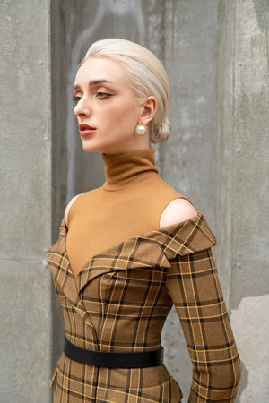 Michelle Dress Coat - Plaid