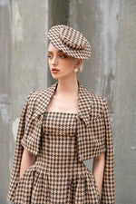 Rania Jacket - Brown and Beige Houndstooth
