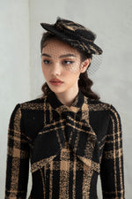 Wallis Hat - Brown Plaid