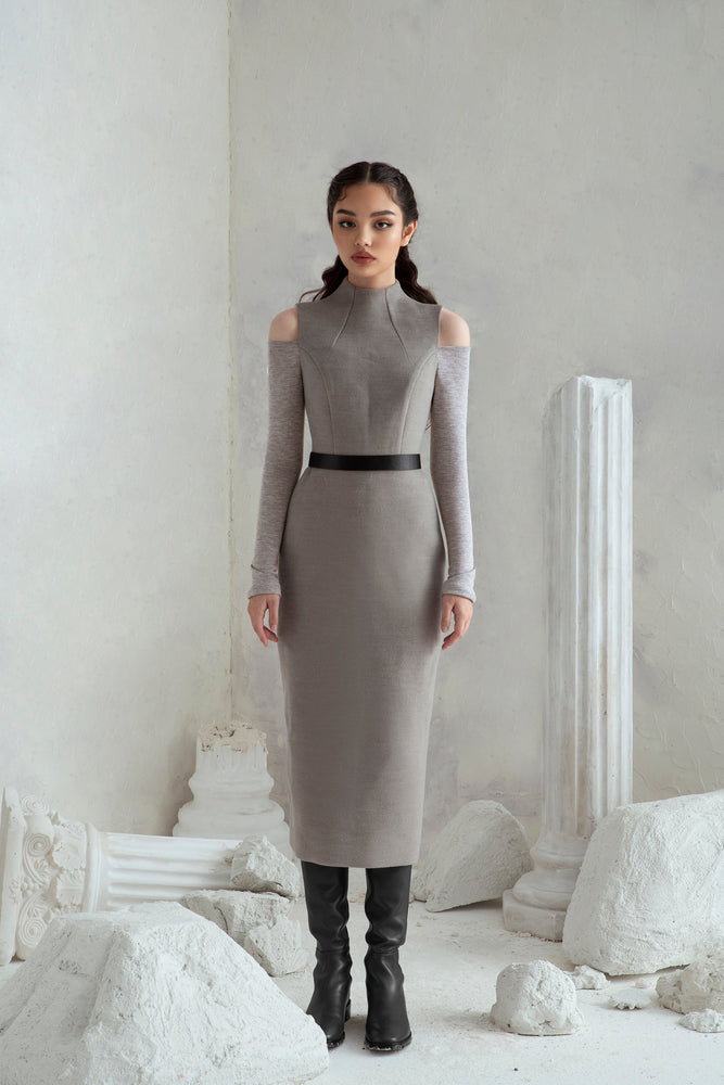 
            
                Load image into Gallery viewer, Melania Dress - Grey
            
        