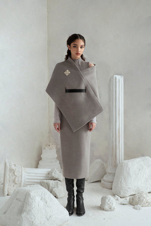 
            
                Load image into Gallery viewer, Melania Scarf Cape - Grey
            
        
