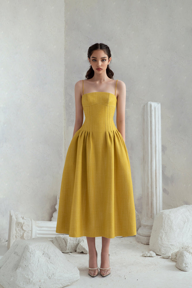
            
                Load image into Gallery viewer, Rania Dress - Yellow
            
        
