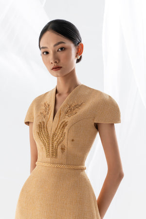 
            
                Load image into Gallery viewer, WHEAT EMBROIDERED DRESS
            
        