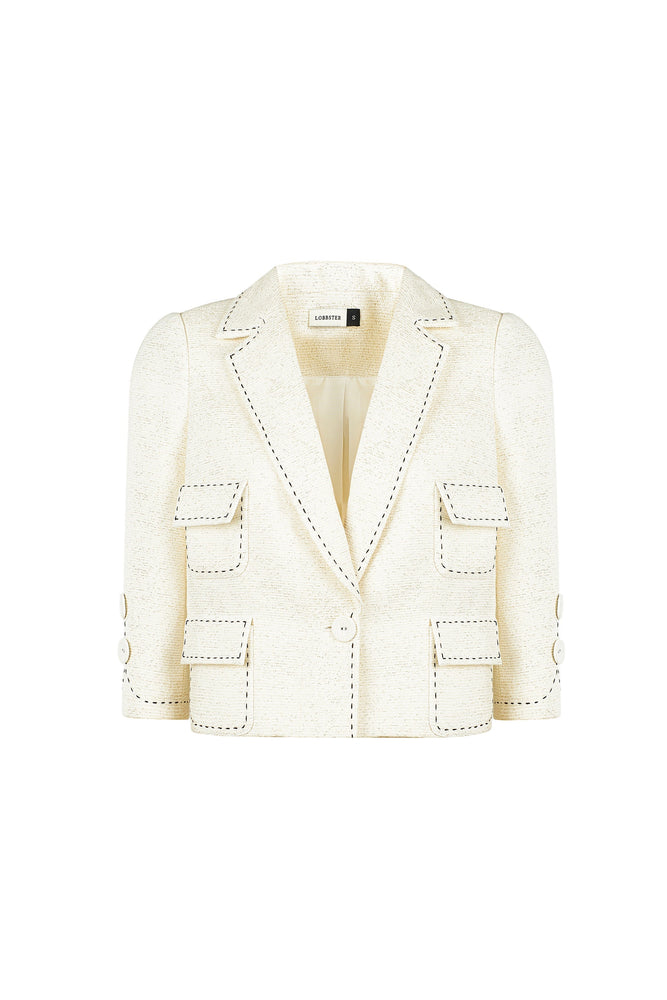 TWEED BOX BLAZER