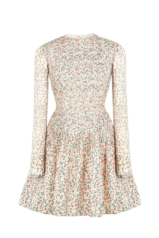 
            
                Load image into Gallery viewer, Floral Pleat Mini Dress
            
        