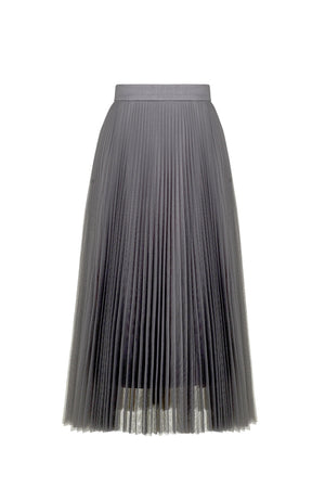GREY PLEAT SKIRT