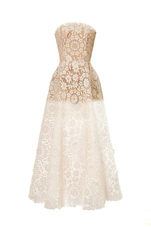 Beaded Butterflies Midi Dress
