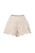 Linen Cut Out Shorts