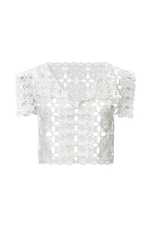 Lace White Top