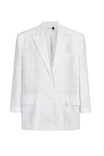 WHITE LINEN BLAZER