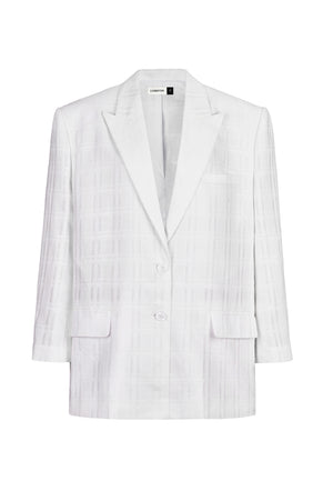 WHITE LINEN BLAZER