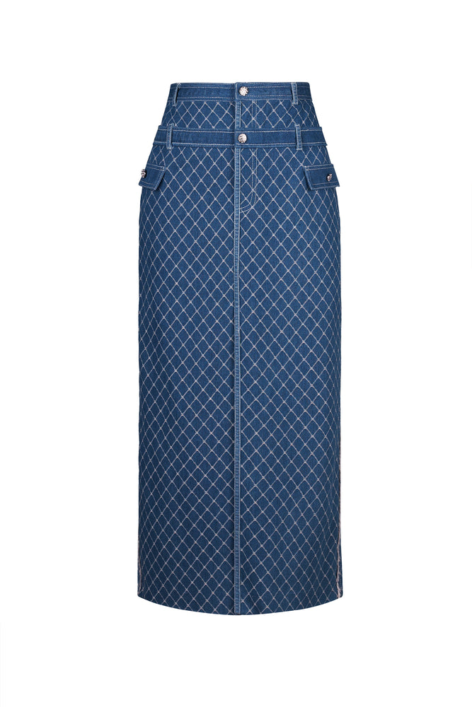 MIMI DENIM PENCIL SKIRT