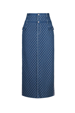 MIMI DENIM PENCIL SKIRT