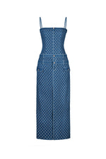 MIMI DENIM STRING DRESS