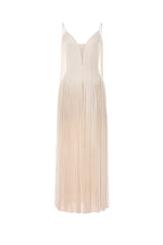 WHITE LINEN MAXI DRESS