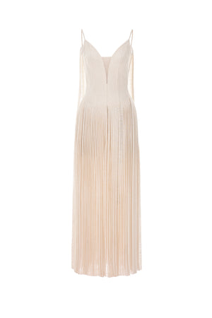 WHITE LINEN MAXI DRESS