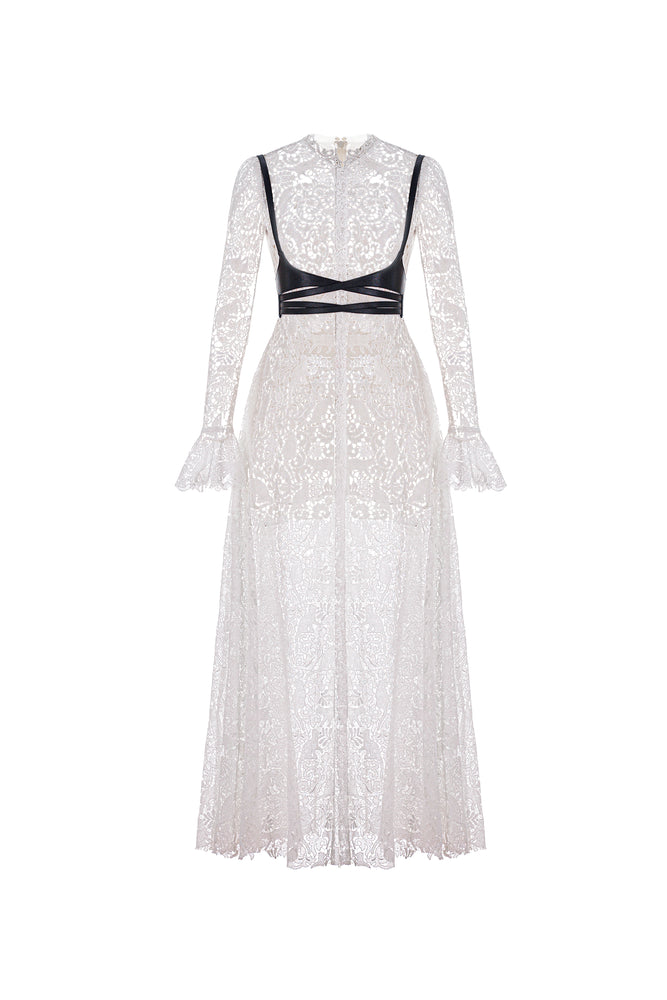 CAT LACE LONG DRESS