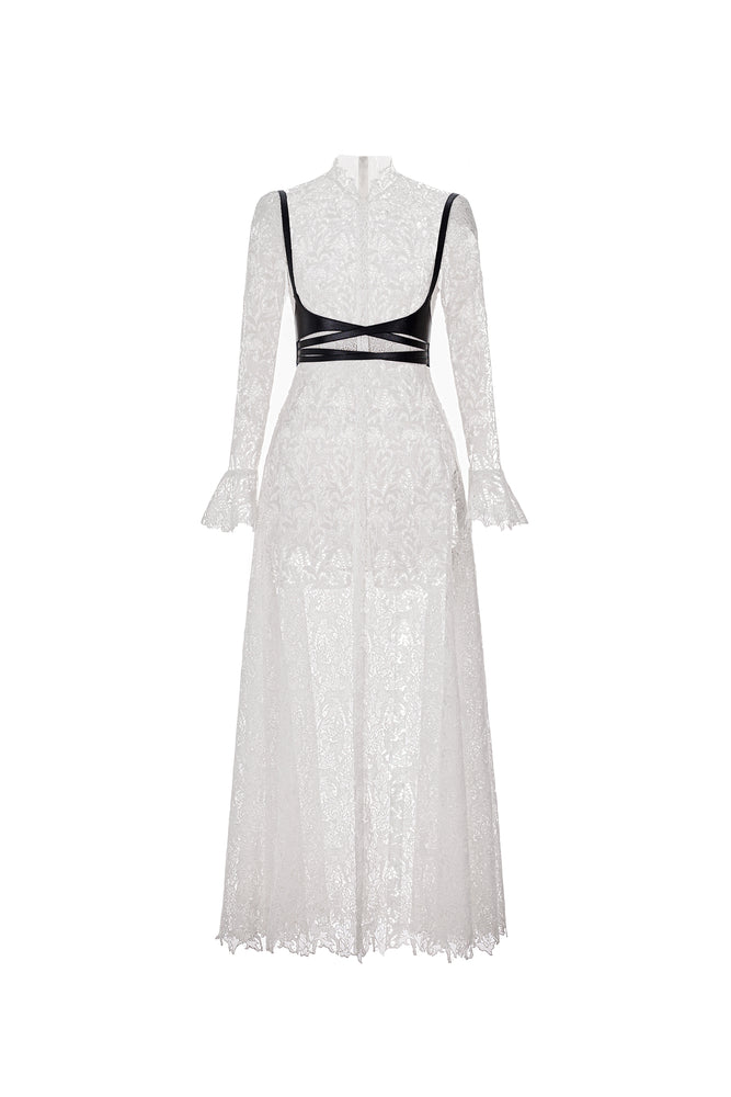 DEER LACE LONG DRESS