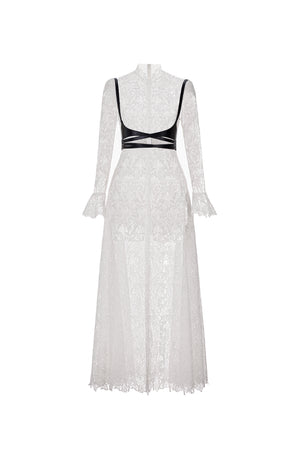 DEER LACE LONG DRESS