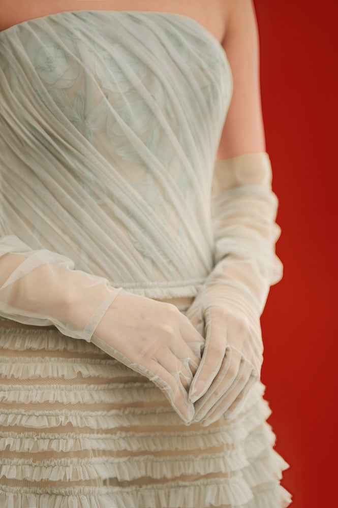 Mint Draped Midi Dress