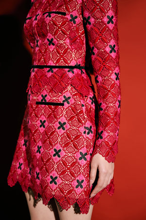 Pink Lace Skirt