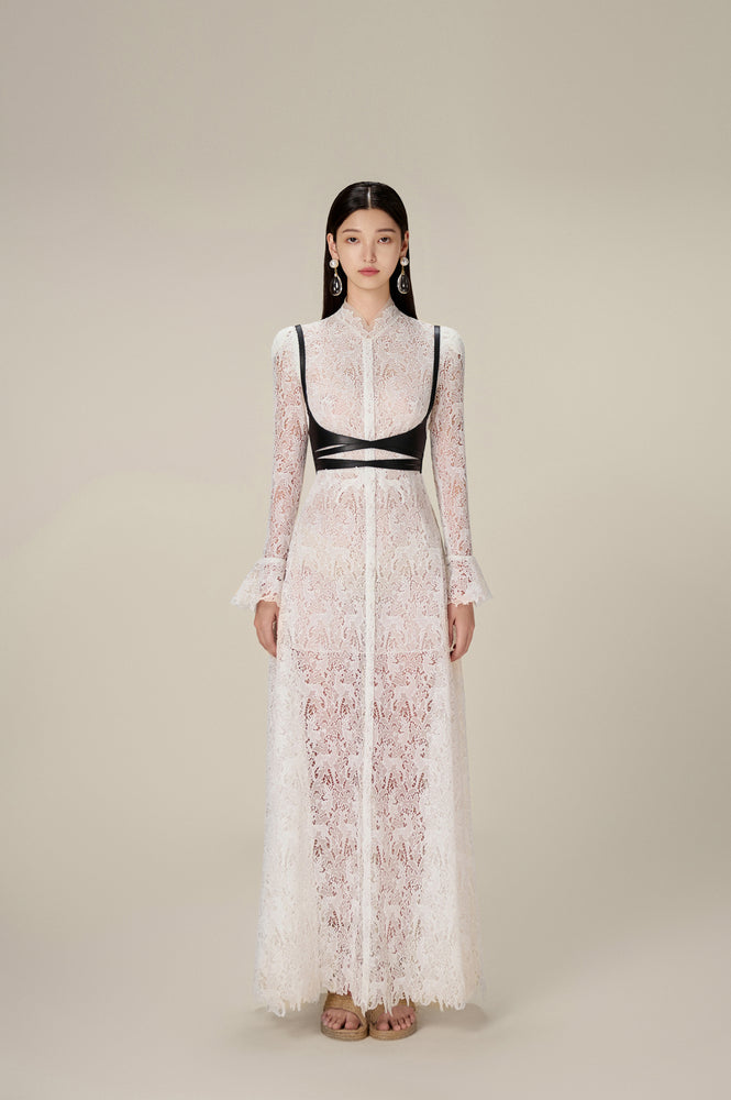 DEER LACE LONG DRESS