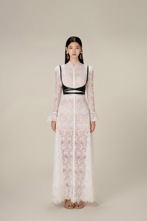 
            
                Load image into Gallery viewer, DEER LACE LONG DRESS
            
        