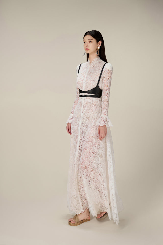 DEER LACE LONG DRESS