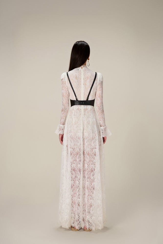 DEER LACE LONG DRESS