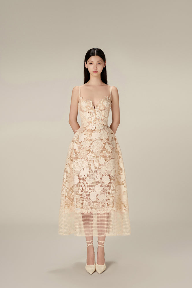 LITTLE GARDEN MIDI DRESS