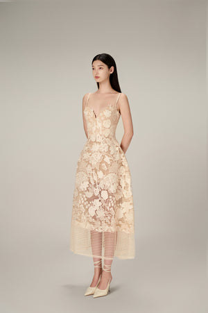LITTLE GARDEN MIDI DRESS
