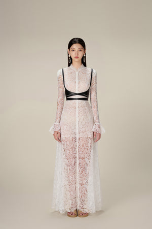 CAT LACE LONG DRESS