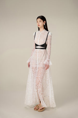 CAT LACE LONG DRESS