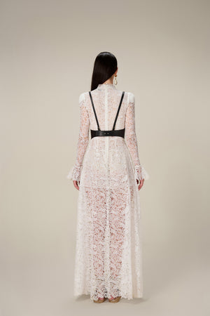CAT LACE LONG DRESS