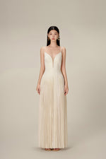 WHITE LINEN MAXI DRESS