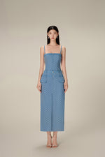 LILI DENIM STRING DRESS