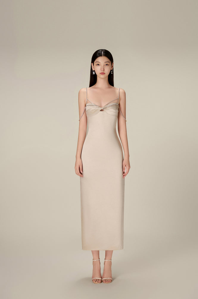 SILVER TWISTED DRESS
