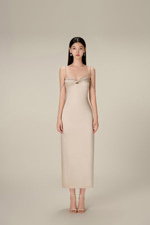 SILVER TWISTED DRESS