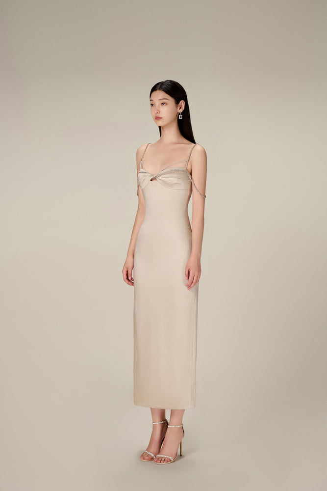 SILVER TWISTED DRESS