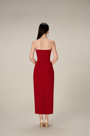 
            
                Load image into Gallery viewer, RED TWISTED DRESS
            
        