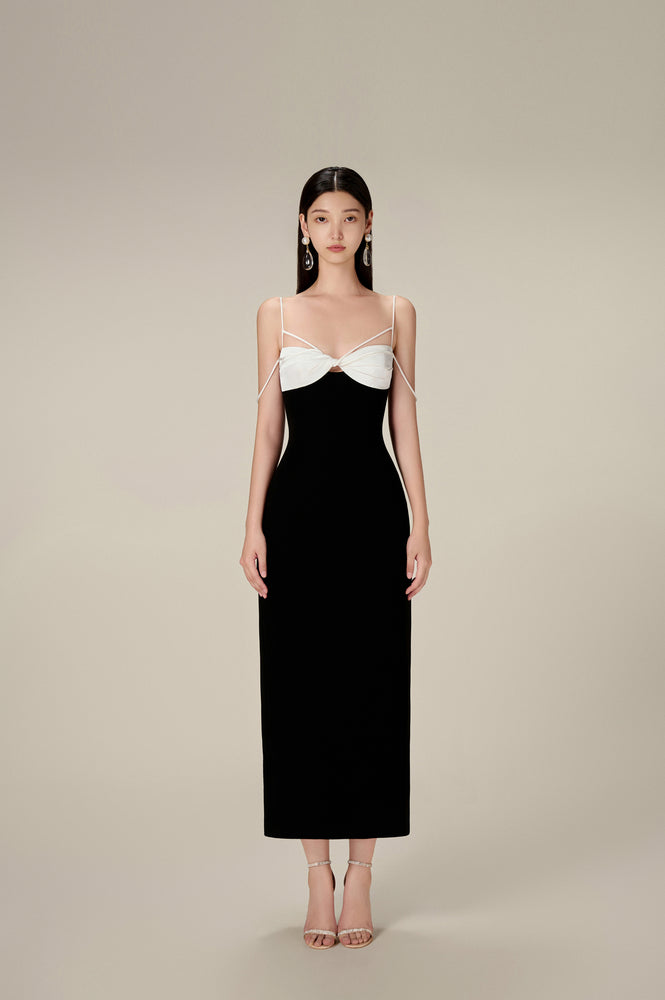 BLACK TWISTED DRESS