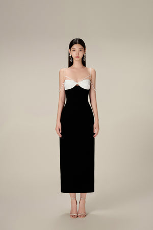 BLACK TWISTED DRESS